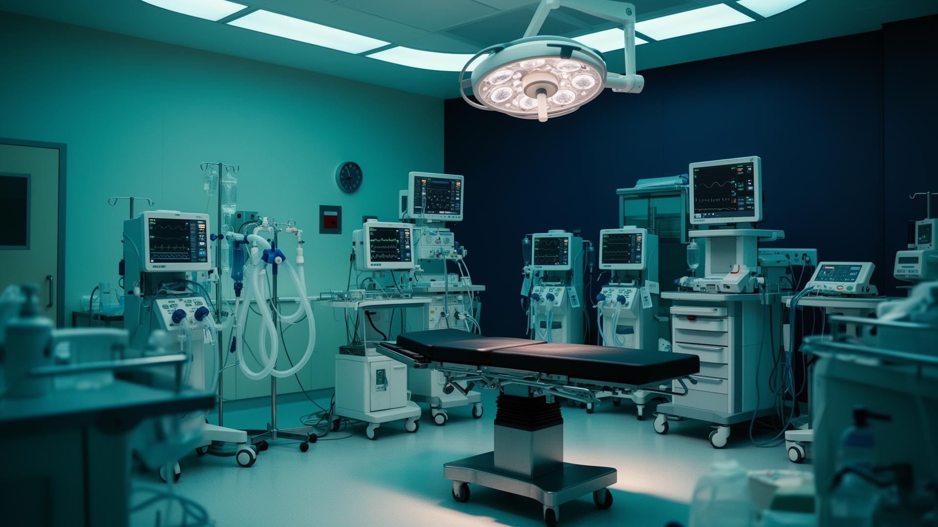 Modern hospital operating room with advanced equipment